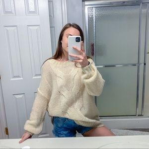 cream oversized sweater